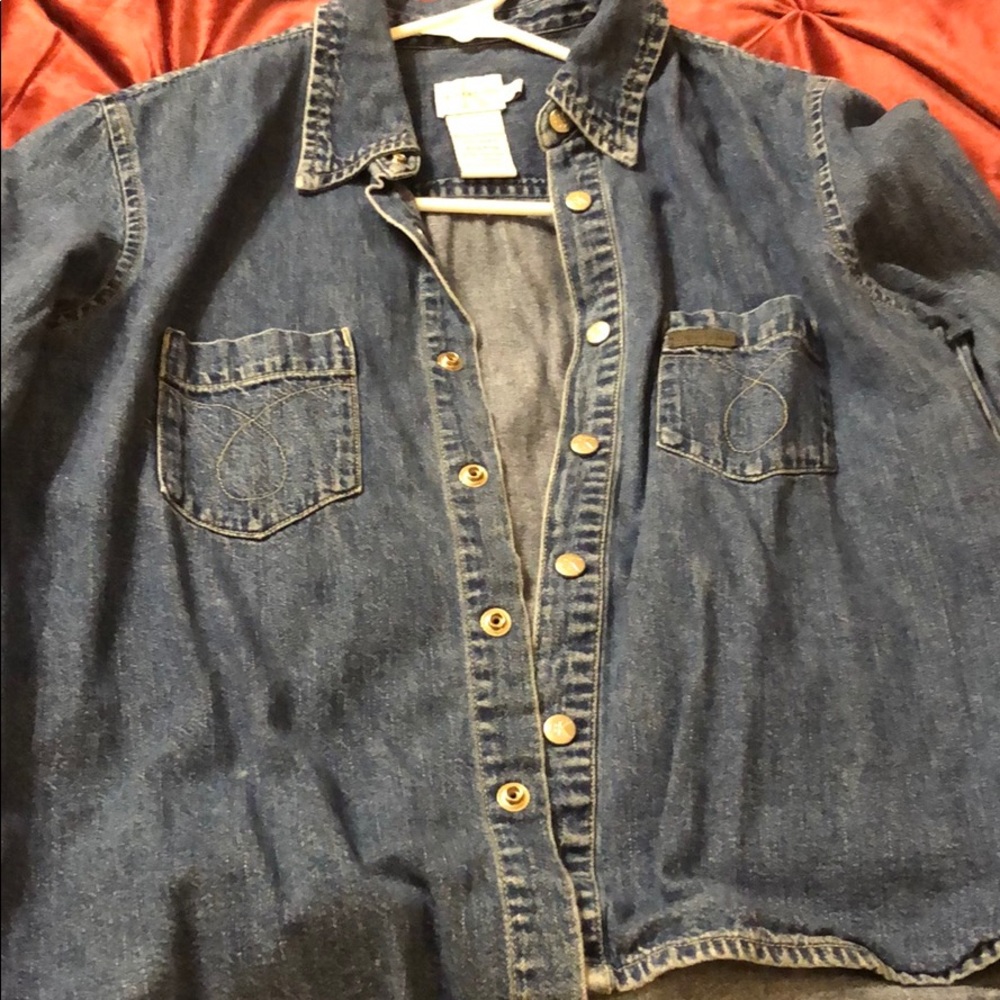 Vintage CK jean shirt denim